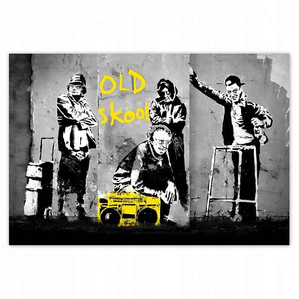 Fototapety 152x104 Banksy Old school