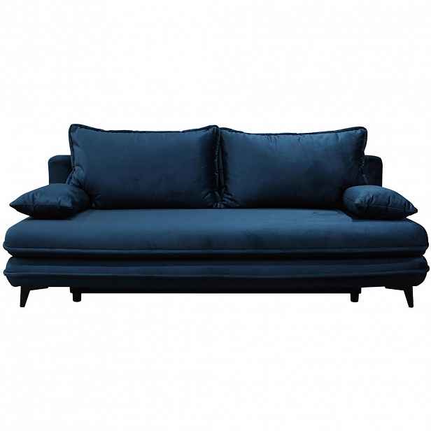 MID.YOU ROZKLÁDACÍ POHOVKA, textil, tmavě modrá