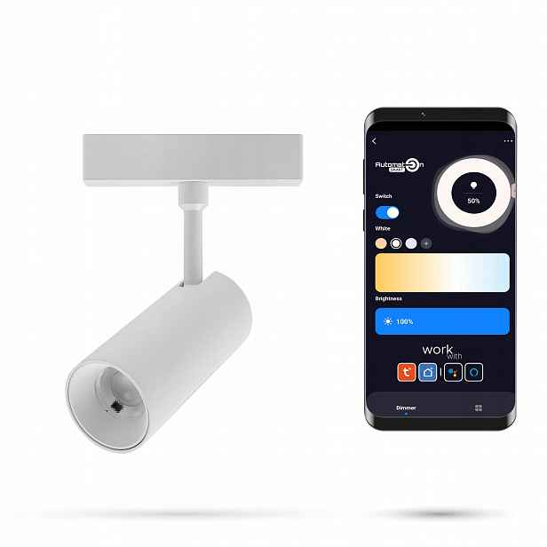 Reflektor Zigbee Track 10W DG10 Slim Track FiberFLEX 48VDC Bílý