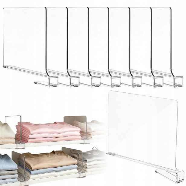 8 ks Vložky Přihrádky Do Zásuvky Organizéry Akryl Separátor 30x20 cm