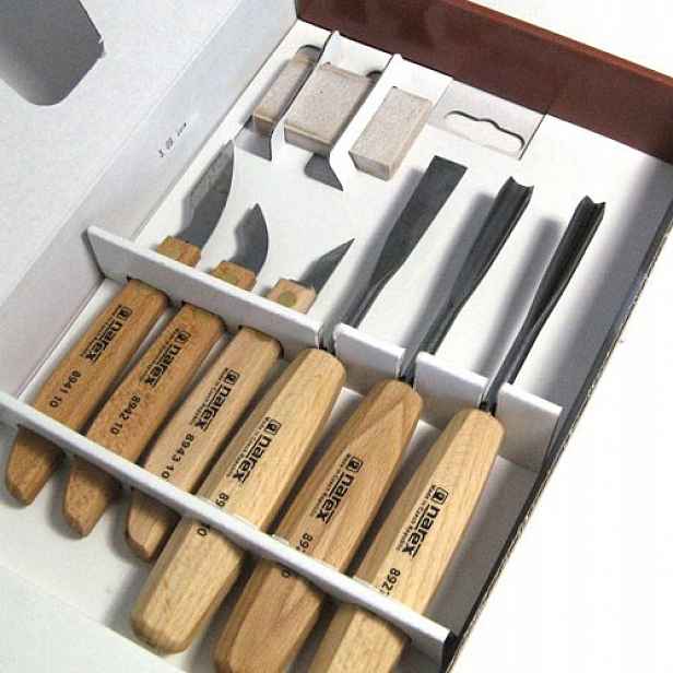 Sada řezbářských/řezbářských dlát Wood Line Standard Narex 894610 -6 Ks