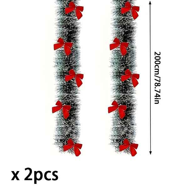 TEMU 4 metry / 2 ks Vysoce kvalitní měkké umělé zelené falešné rostliny pro dekoraci, vhodné pro domácí dekorace, zahradní dekorace, dekorace na