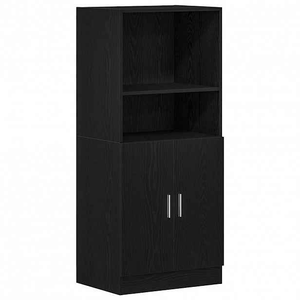 vidaXL Kuchyňská skříňka černá 57 x 41,5 x 131,5 cm kompozitní dřevo