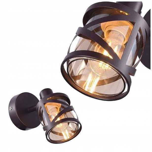 Bronzová spotová lampa Oberon industriální do kanceláře Rabalux