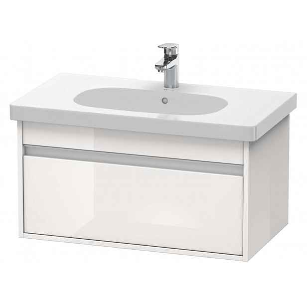 Duravit Ketho - Umyvadlová skříňka 41x80x46 cm, 1 zásuvka, lesklá bílá KT666702222