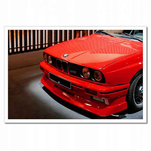 Plakáty v rámu 60x40 Červené Bmw M3 Trojka