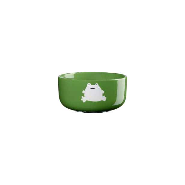 Porcelánová miska průměr 12 cm Buddies ASA Selection - zelená s žabkou