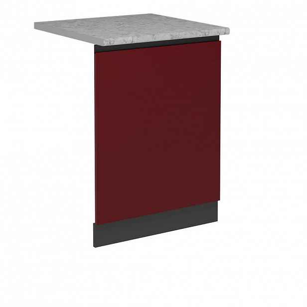 Vicco ČELNÍ PANEL MYČKY R-Line Červená 60 cm s pracovní deskou