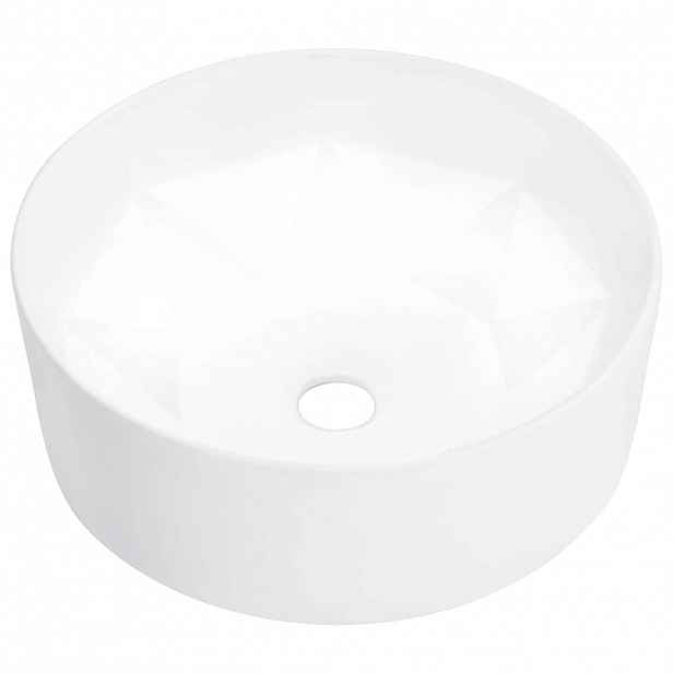 vidaXL Umyvadlo 36 x 14 cm keramické bílé