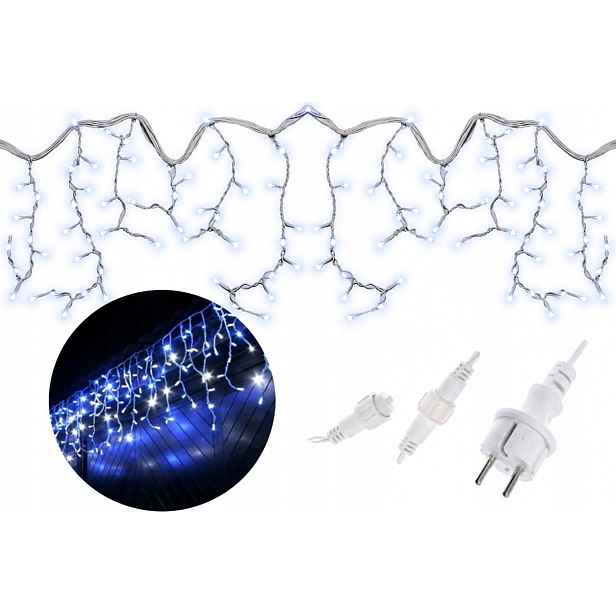 Flash lampy Rampouchy 500 Led venkovní bílé studené 20 m silný kabel