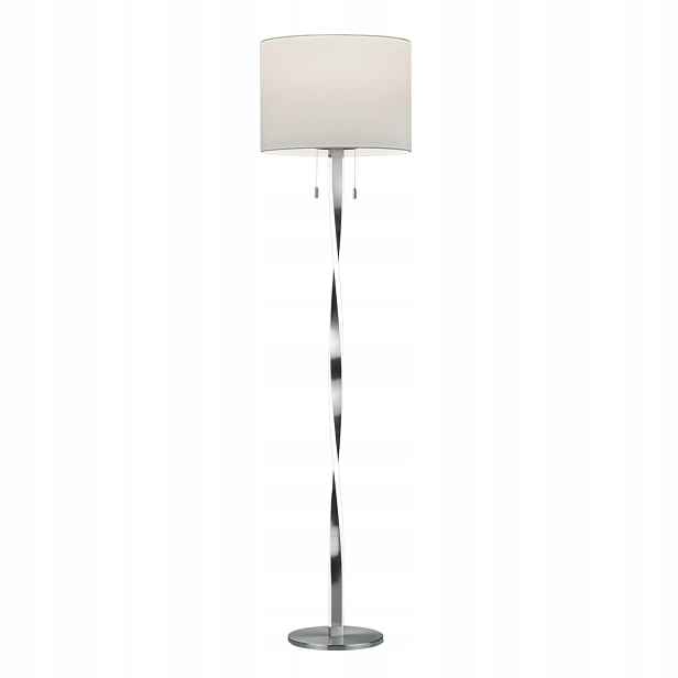 Stojací podlahová lampa Nandor stříbrná Trio