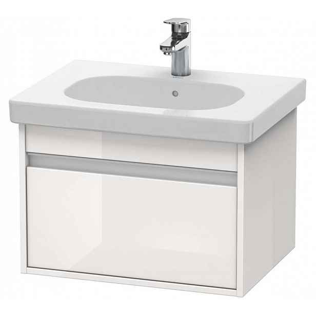 Duravit Ketho - Umyvadlová skříňka 41x60x46 cm, 1 zásuvka, lesklá bílá KT667002222