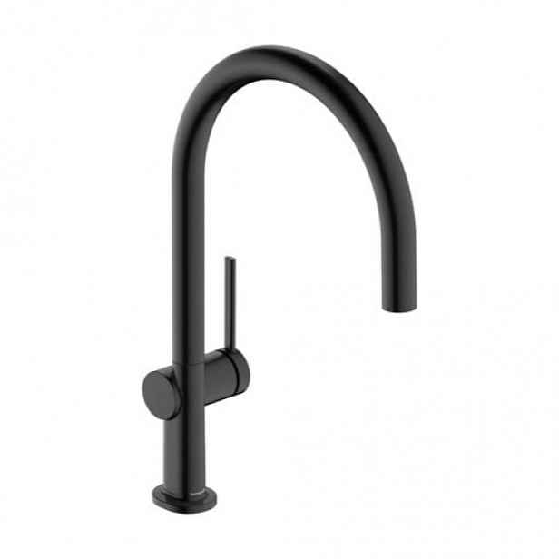 Hansgrohe Talis dřezová baterie s otočným ramínkem kartáčovaný černý chrom 72843340
