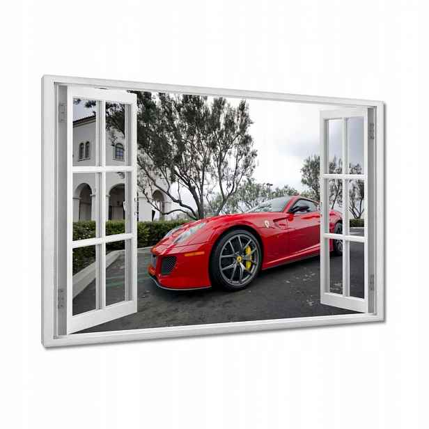 Obrazy 120x80 Červený automobil Ferrari
