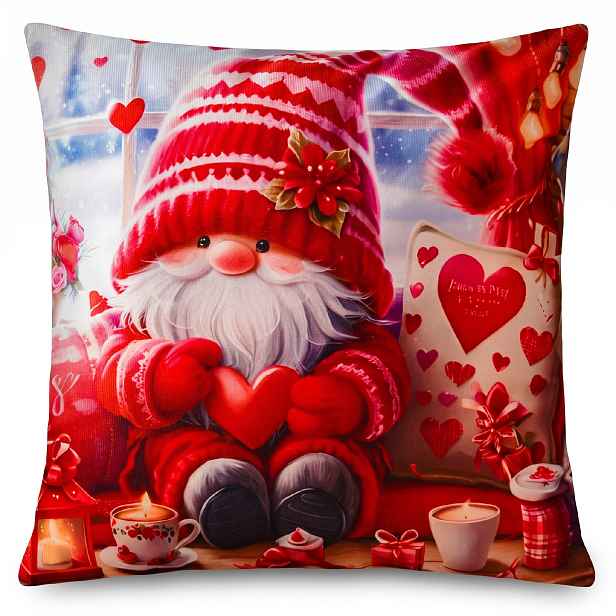 Vánoční povlak na polštář LOVE ELF 45x45 cm