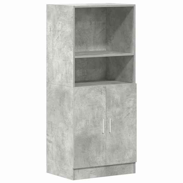 vidaXL Kuchyňská skříňka betonově šedá 57 x 41,5 x 131,5 cm kompozit