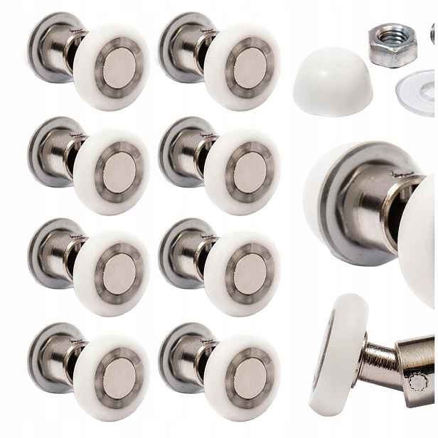 Komplet 8 Kloubových Rolí Pro Sprchový Kout Cersanit Victoria 19 mm