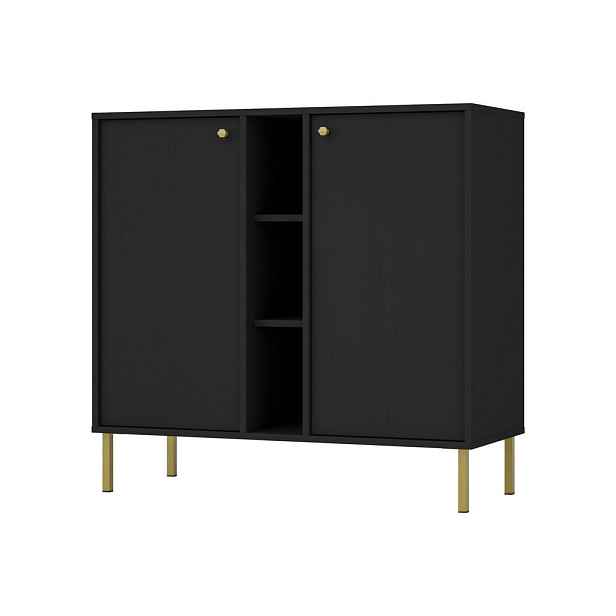 MASSENO KOMODA TORINO, 100/95/41 cm 2 dvířky, grafitová