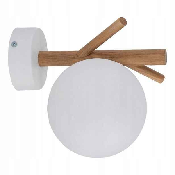 Nástěnné svítidlo Hnědá lampa G9 Kov Dřevo Ekologické Tk Lighting