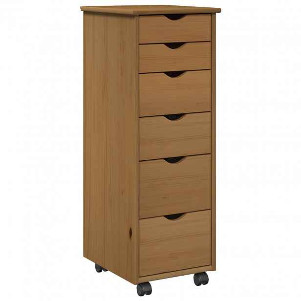 vidaXL Kolejová skříň 34 x 39 x 93,5 cm Masivní borovicové dřevo