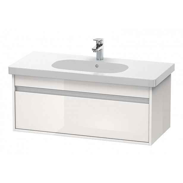 Duravit Ketho - Umyvadlová skříňka 41x100x46 cm, 1 zásuvka, lesklá bílá KT666802222