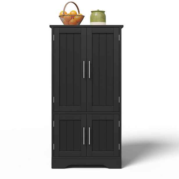 EVRYAE BUFFET 3D vlnitá dvířka LED senzorové světlo kovové úchytky 120/60/40 cm