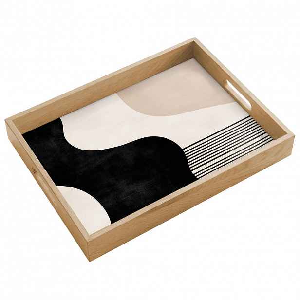 OnlyWow SERVÍROVACÍ PODNOS Abstraktní - Japonské - Béžové - Moderní 40x30 cm