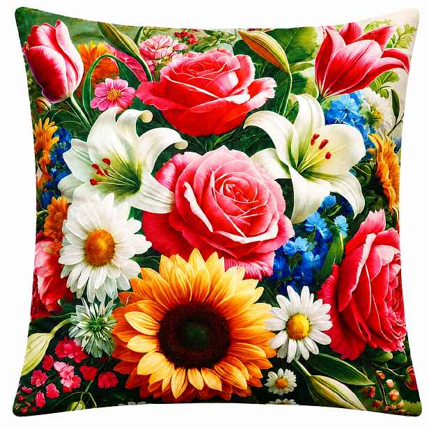 Povlak na polštář  FLOWERS 45x45 cm  Mybesthome