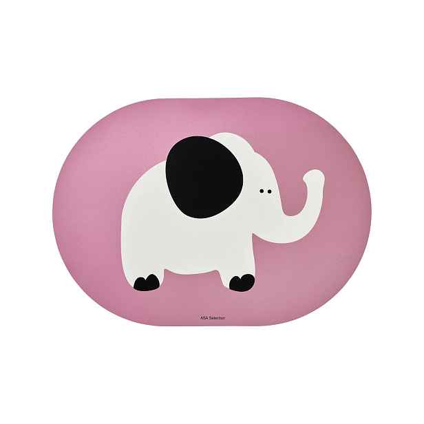 Prostírání 46x33 cm Buddies ASA Selection - růžové se slonem