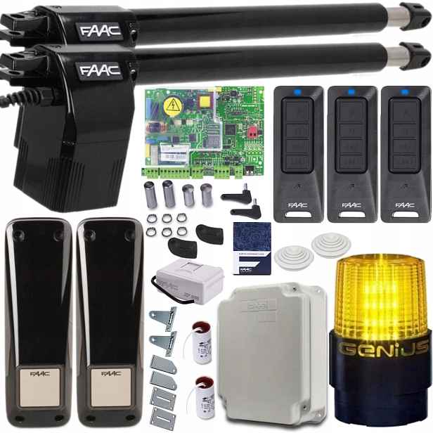 Sada Automatizace Faac Alfa 414 3x Pilot Led Lampa