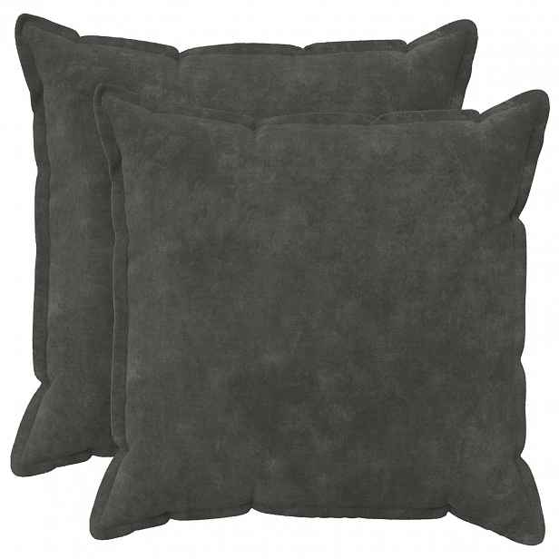 vidaXL Povlak na polštář 2 pcs HOUTEN Antracitová 80 x 80 cm