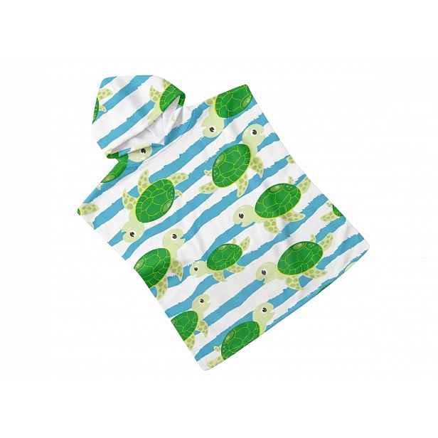 Dětské pončo TURTLES zelené
