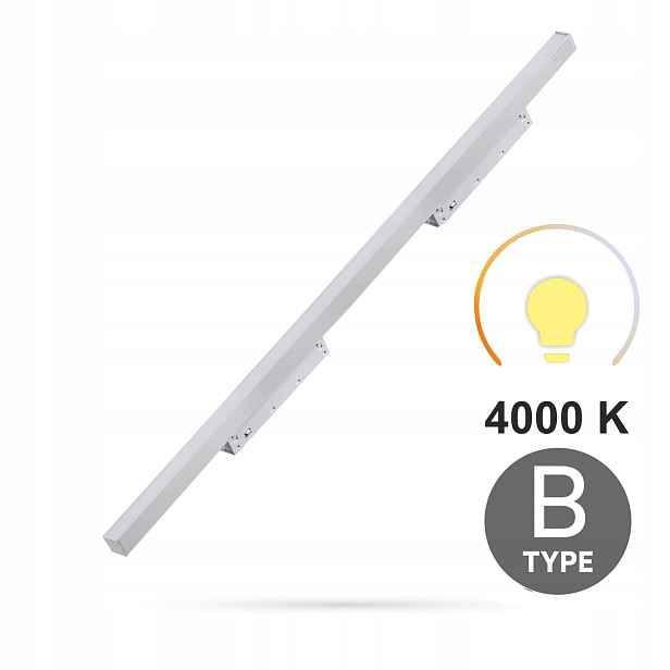 Lineární reflektor Bílý Flood 30W 4000K Neutrální Typ B Smart Track 48VDC