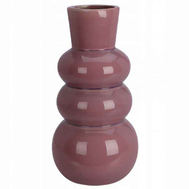 Porcelánová Bublinková Váza Fialová 14X14X29.5 CM