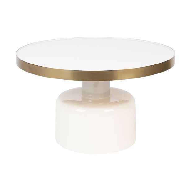 Kovový kulatý odkládací stolek ø 60 cm Glam – Zuiver
