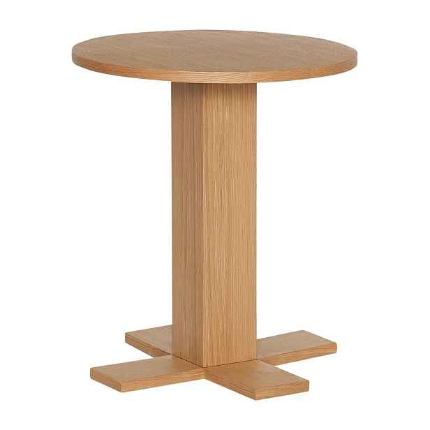 Kulatý odkládací stolek v dekoru dubu ø 45 cm Koohi – Hübsch