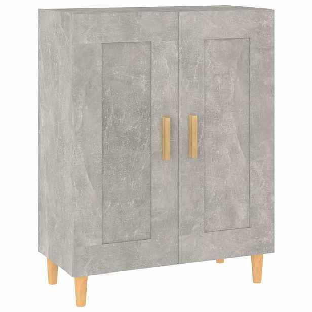 vidaXL Příborník betonově šedý 69,5 x 34 x 90 cm kompozitní dřevo
