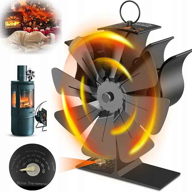 Teplovzdušný Krbový Ventilátor, Termoelektrický Ventilátor Bez Elektřiny
