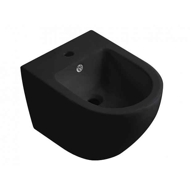 Bidet závěsný Cesso - černá matná - 49x36 cm