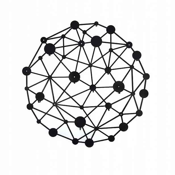 decolicious_pl, geometrický nástěnný věšák Atoomy