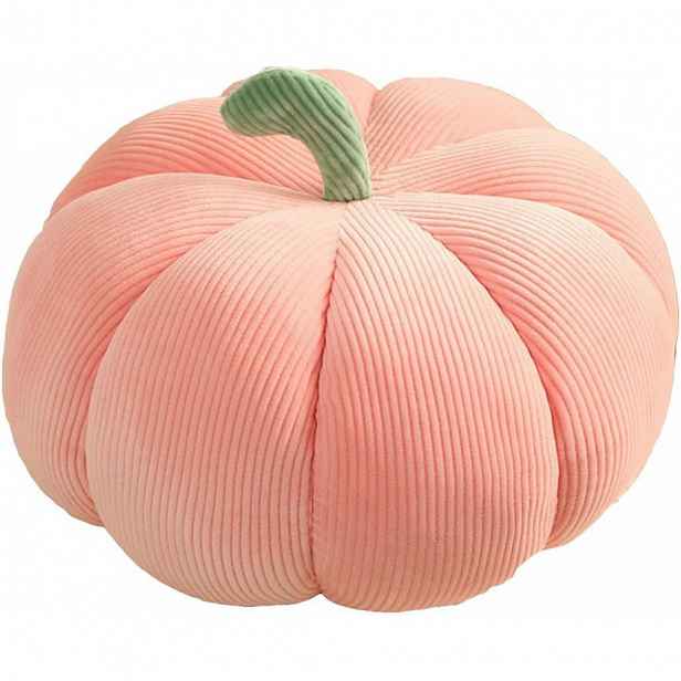 Dekorační polštář ve tvaru dýně PUMPKIN 18 cm, růžový