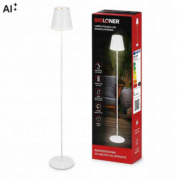 Led bezdrátová podlahová lampa IP44 se stmívačem Ložnice Terasa