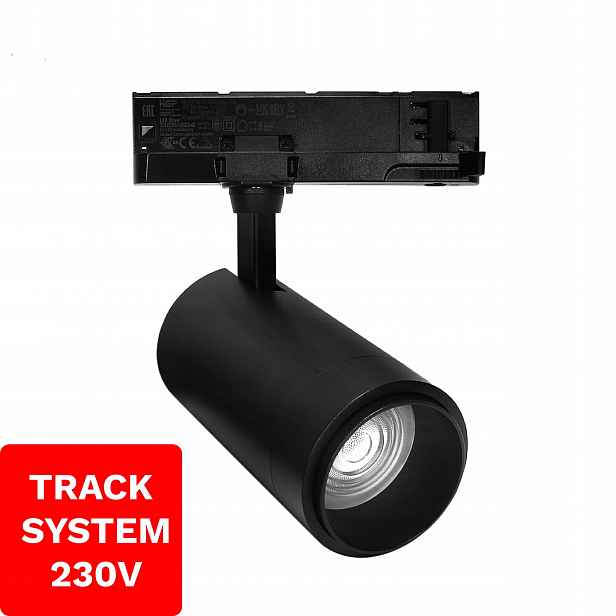 Reflektor kolejnicový Zoom Track System DD-04 230V 10W-30W 4000K Černý 3F