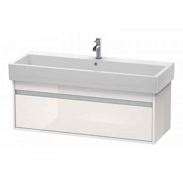 Duravit Ketho - Umyvadlová skříňka 41x115x44 cm, 1 zásuvka, lesklá bílá KT668902222