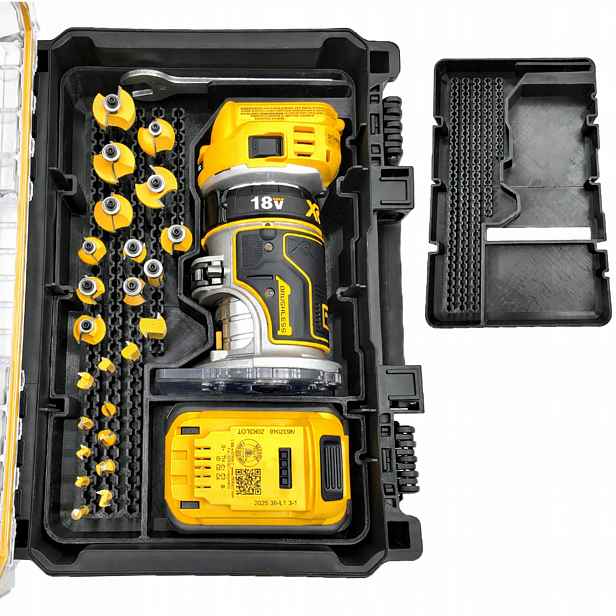 Organizerová vložka DeWalt ToughSystem 2.0 pro frézku 18V DCW600N 3DMX