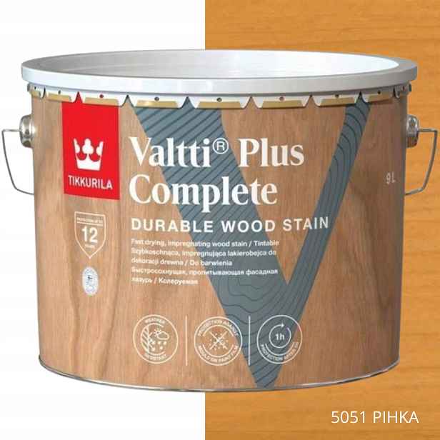 Tikkurila Lakovací Hmota Valtti Plus Complete 9L Barva 5051 Pihka