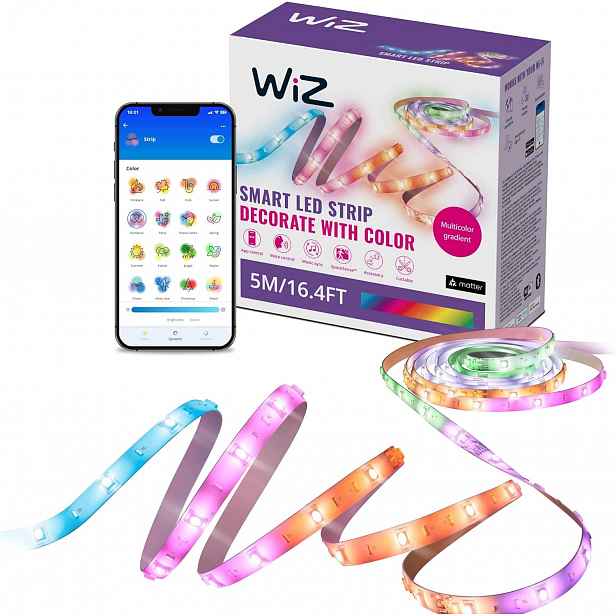 Wiz Rgbic Led Strip 5 M Inteligentní Páska 16 Milionů Barev Type-c
