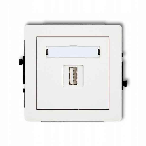 Zásuvka Usb-aa Bílá DGUSB-1 Deco Karlik