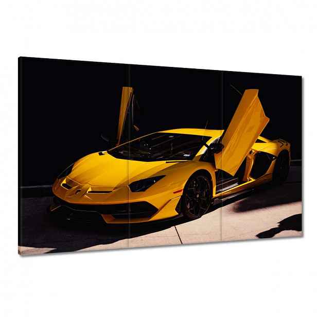 Obrazy 120x80 Žluté sportovní auto