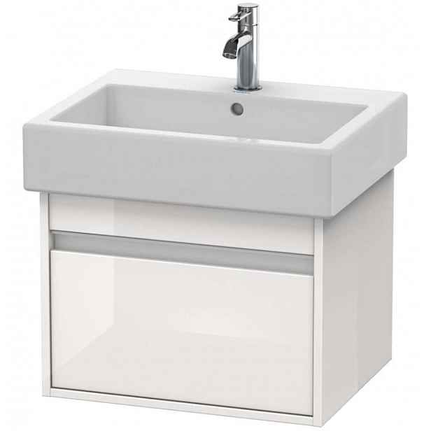 Duravit Ketho - Umyvadlová skříňka 41x55x44 cm, 1 zásuvka, lesklá bílá KT668602222